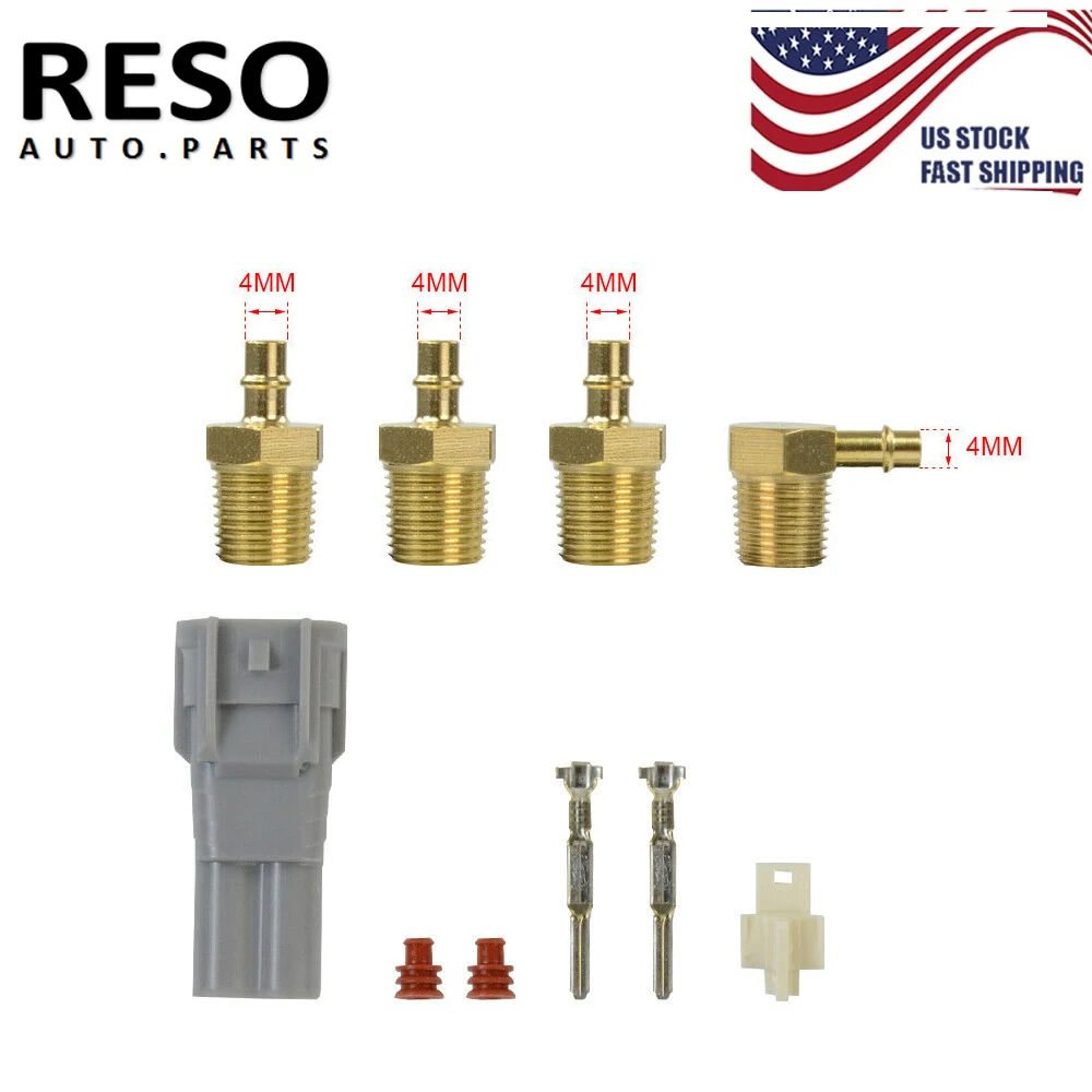 Electronic Boost Control Solenoid Valve 3 Port - RESO-Konektor untuk Kit Katup Solenoid Kontrol