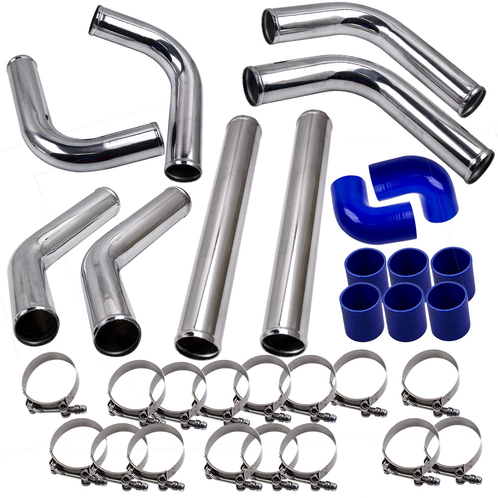 Intercooler Piping Kit Aluminum 2.5 Inch - 2,5 Inci, Kit Pipa Turbo Intercooler