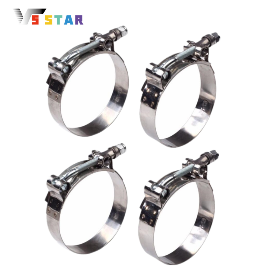 T-Bolt Hose Clamps Stainless Steel Turbo - 2 Buah 4 Buah 2 Inci