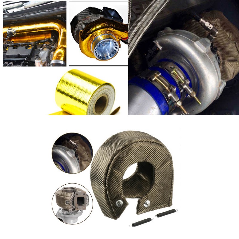 Turbo Heat Shield Blanket Titanium T3 T4 - Untuk T25 T3 T4 T6 Turbo