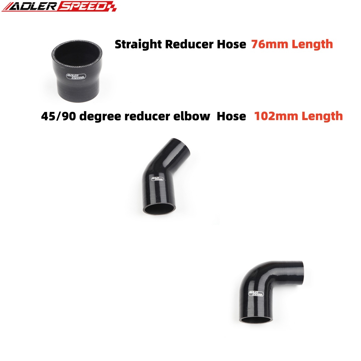 Turbo Silicone Coupler Hose Reducer 4 Ply - Universal 4Ply 4 inci hingga 3,5