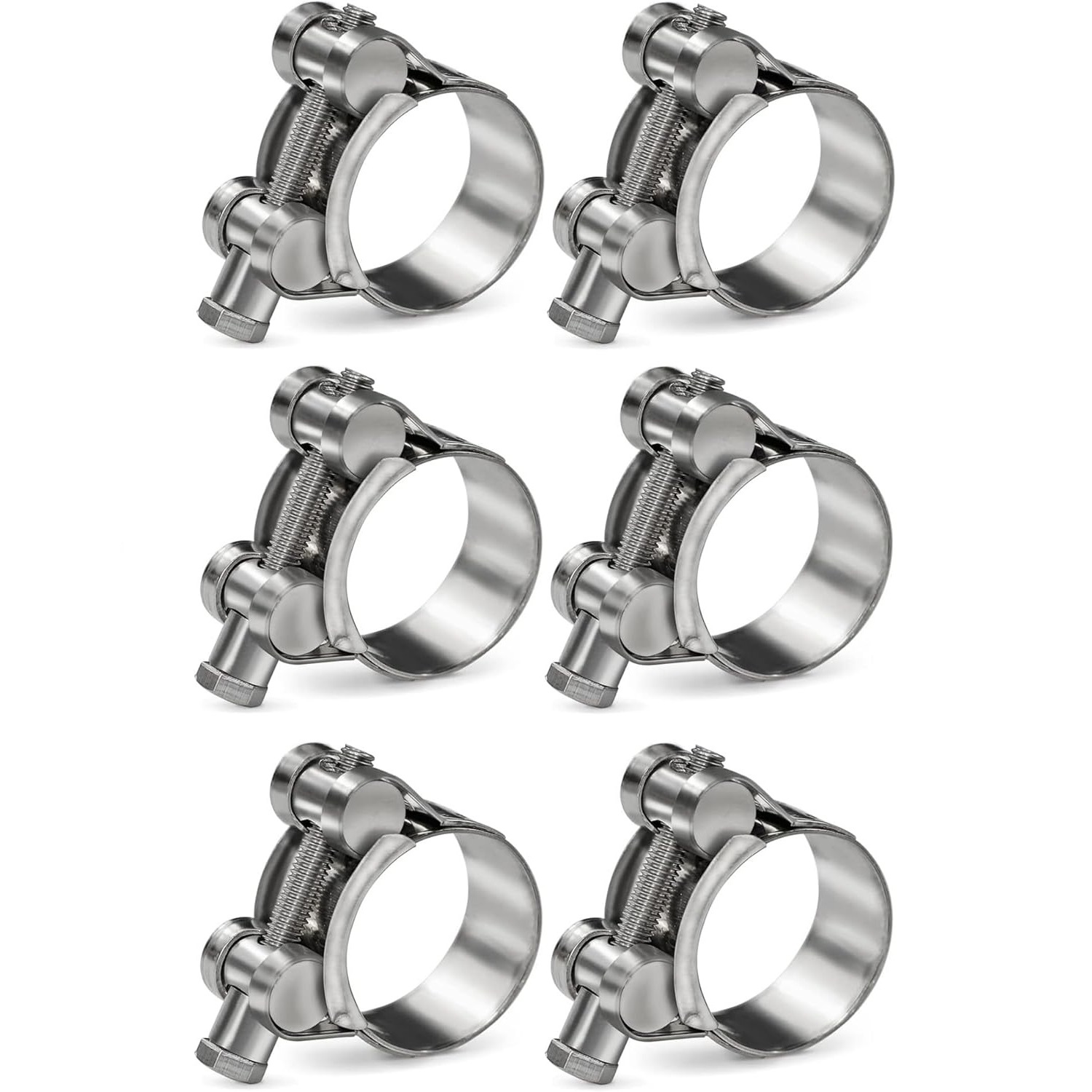 T-Bolt Hose Clamps Stainless Steel Turbo - Penjepit knalpot baja tahan karat, klem