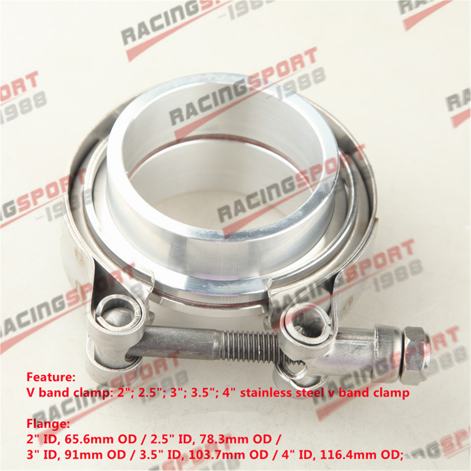Intercooler Piping Kit Aluminum 2.5 Inch - 4/3.5/3/2.75/2.5/2.25/2/1.75/1.5 inci v-band V klem flens