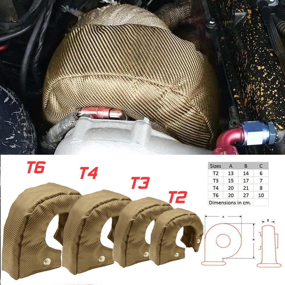 T2 T25 T28 GT28 GT30 GT35 T3 T - Turbo Heat Shield Blanket Titanium T3 T4 ulasan dan harga
