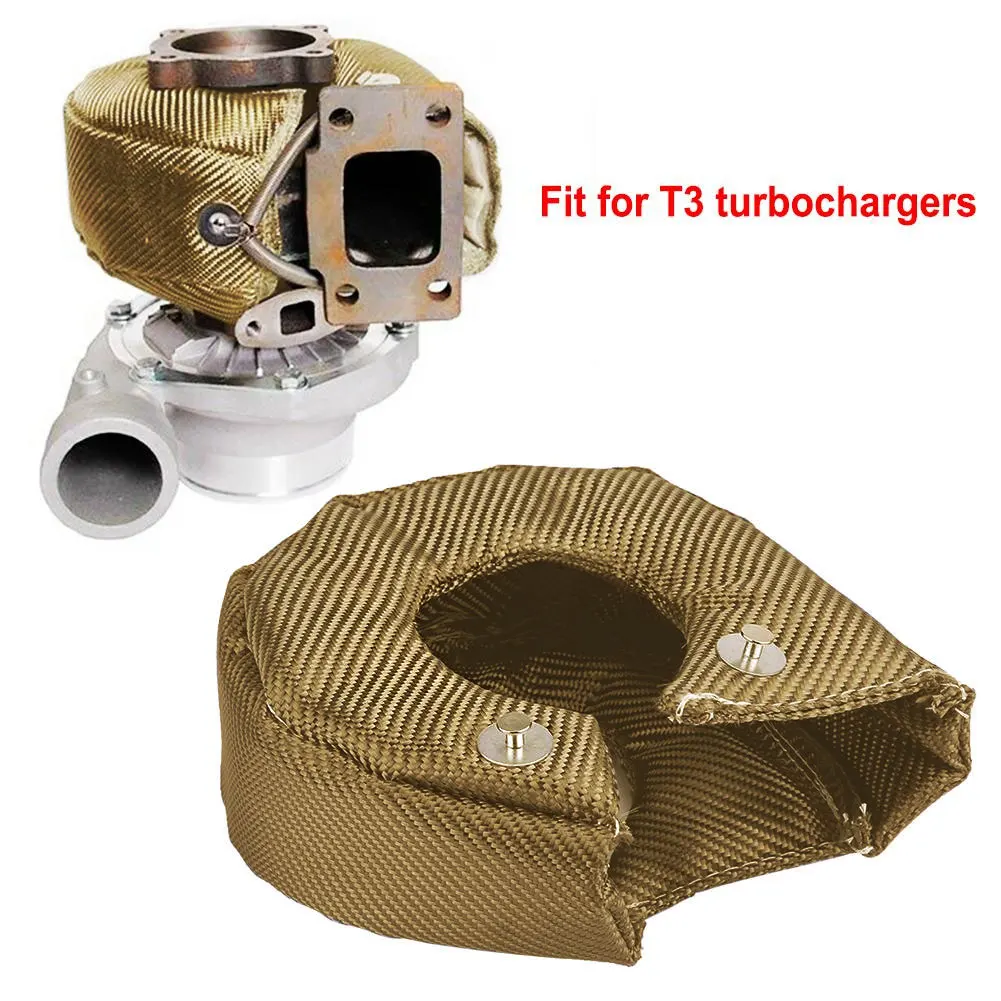 T2 T25 T28 GT28 GT30 GT35 T3 T - Turbo Heat Shield Blanket Titanium T3 T4 ulasan dan harga