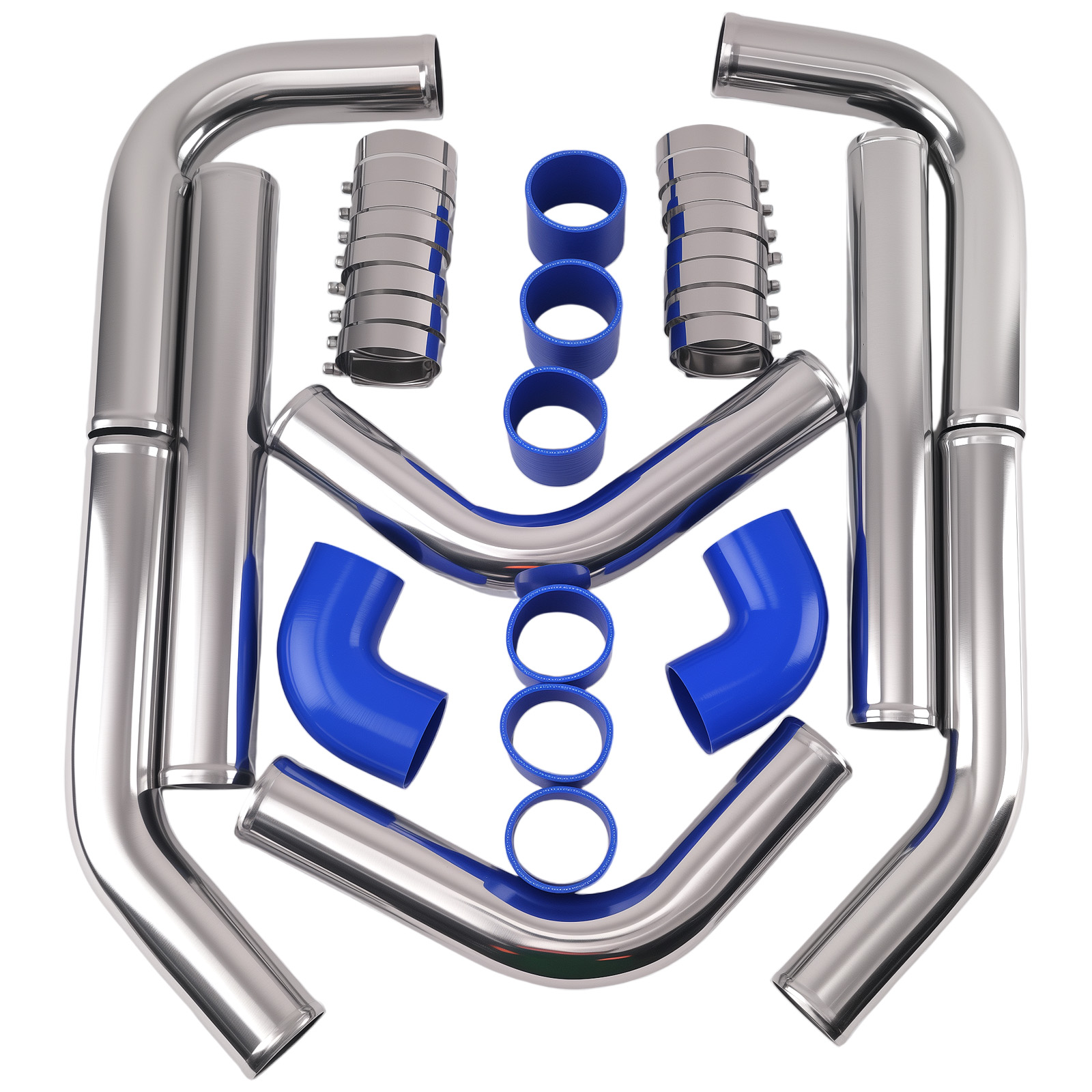 2,5 Inci, Kit Pipa Turbo Inter - Intercooler Piping Kit Aluminum 2.5 Inch ulasan dan harga