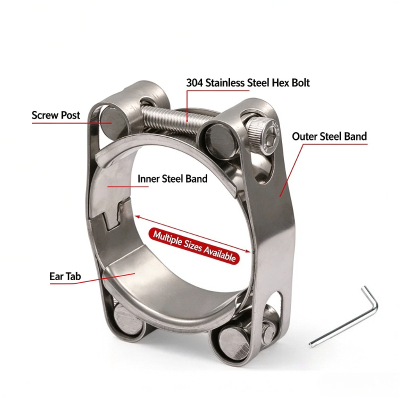 Klem Selang T-Bolt Tahan Lama  - T-Bolt Hose Clamps Stainless Steel Turbo ulasan dan harga