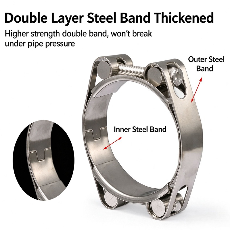 Klem Selang T-Bolt Tahan Lama  - T-Bolt Hose Clamps Stainless Steel Turbo ulasan dan harga