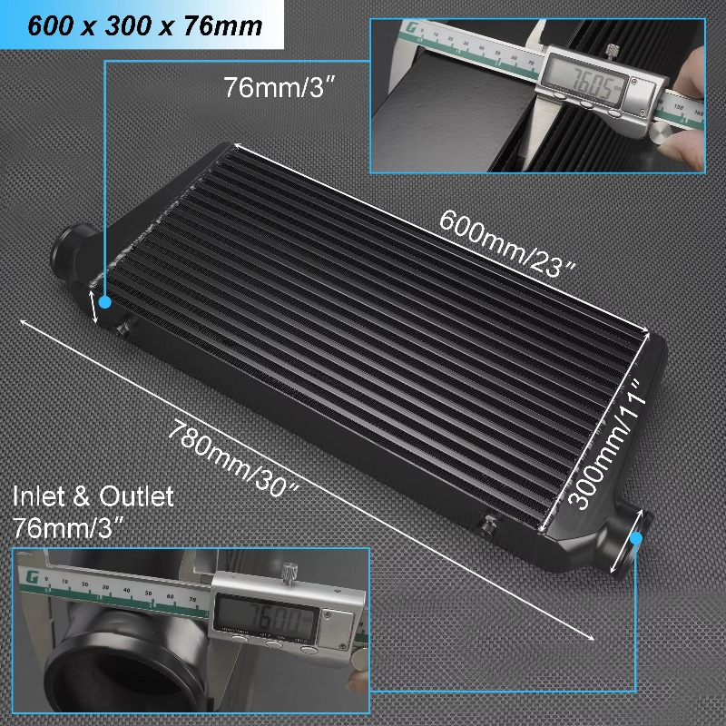 Intercooler Aluminium Universa - Front Mount Intercooler Universal Bar Plate ulasan dan harga