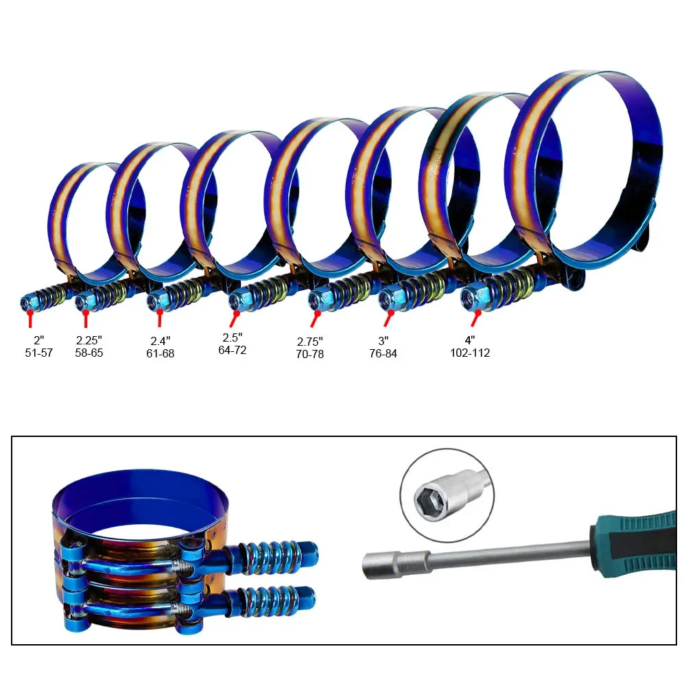 Kopler Intake Turbo Silikon Un - T-Bolt Hose Clamps Stainless Steel Turbo ulasan dan harga