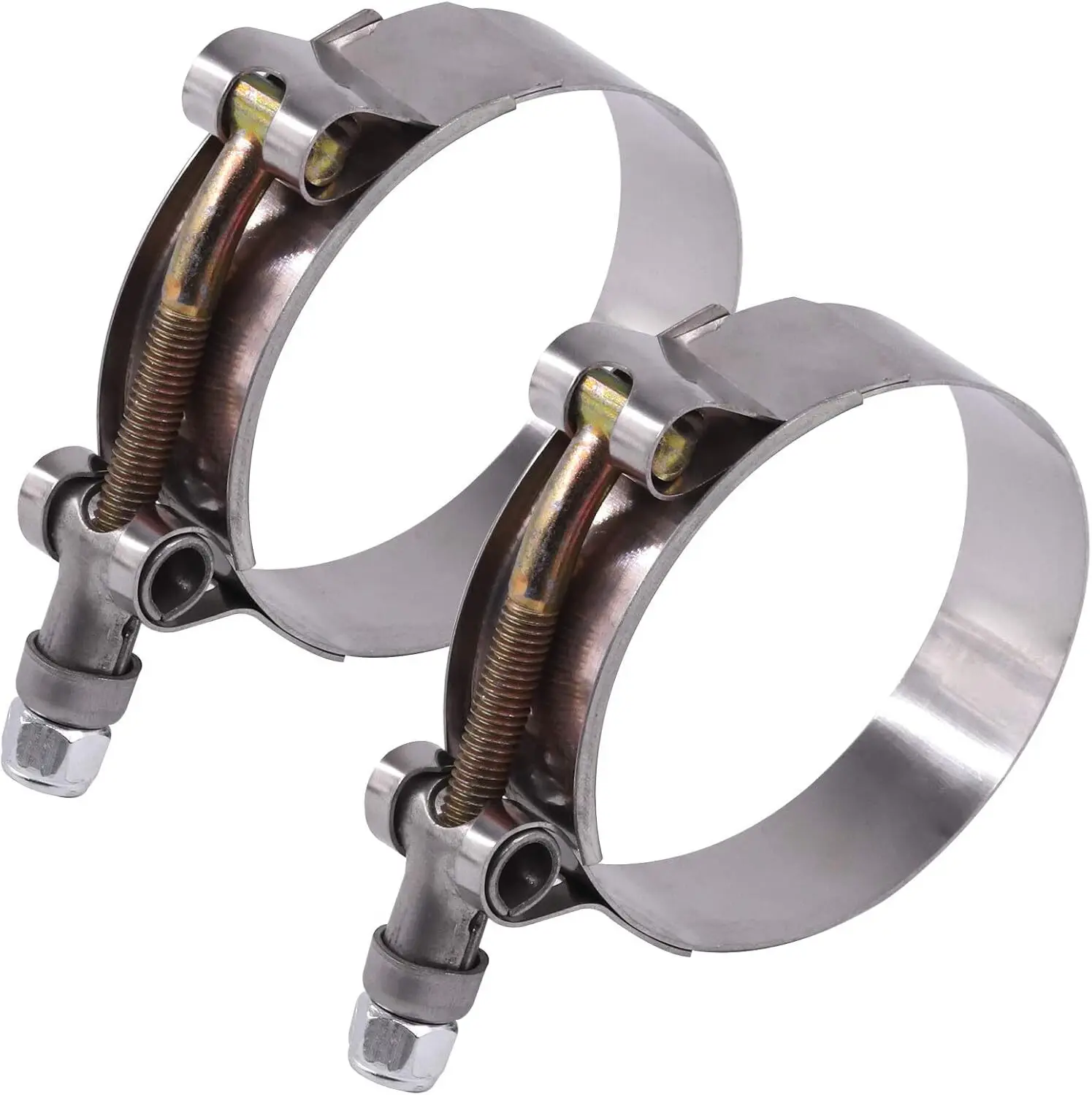 2 Buah 4 Buah 2 Inci Klem T-bo - T-Bolt Hose Clamps Stainless Steel Turbo ulasan dan harga