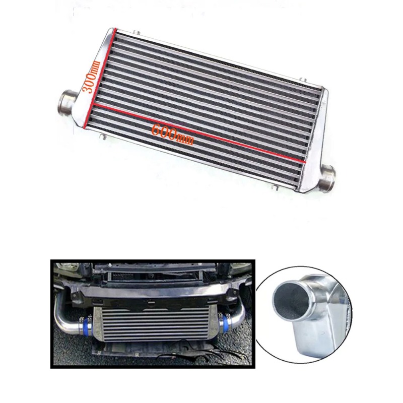 600*300*76mm Universal Turbo I - Front Mount Intercooler Universal Bar Plate ulasan dan harga