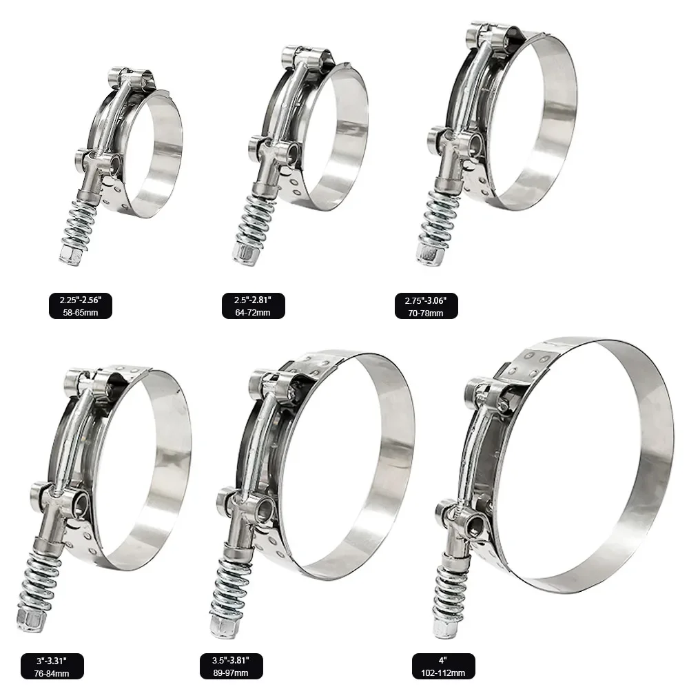Universal 1Pcs Klem Selang T-B - T-Bolt Hose Clamps Stainless Steel Turbo ulasan dan harga