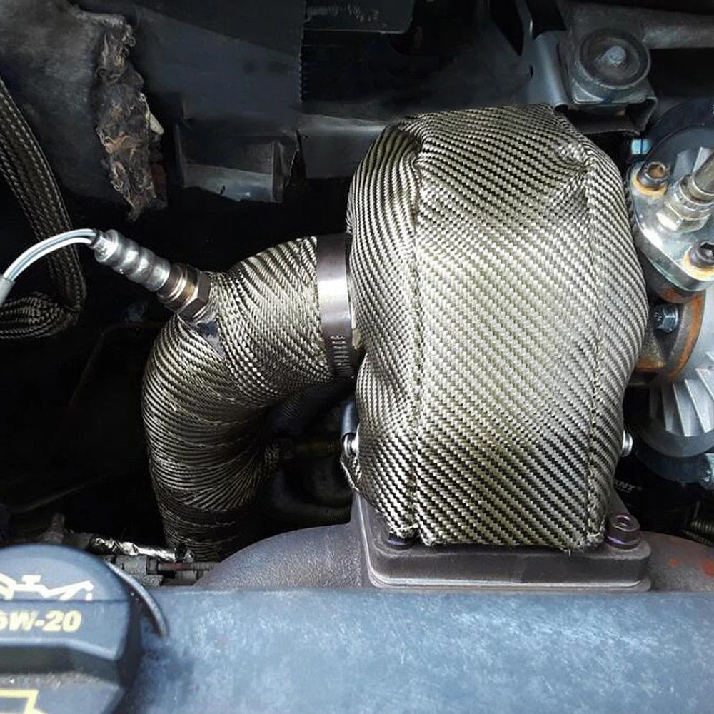 T25 T3 T4 T6 Titanium Turbo se - Turbo Heat Shield Blanket Titanium T3 T4 ulasan dan harga